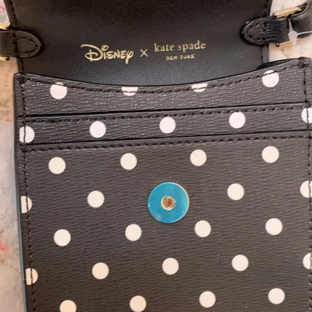 Kate Spade Bag, NWT, Minnie Crossbody, Disney x, Black with White Dots - Picture 12 of 13